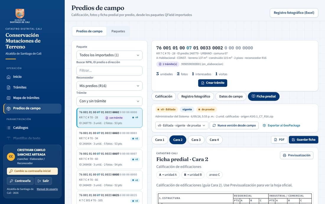 Ficha predial, cara 2